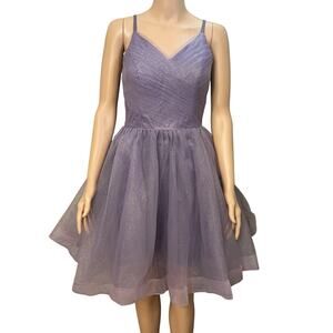 Ryanth Glitter Party Dress 8 Formal Tulle Mini Flared Fairy Balletcore Coquette